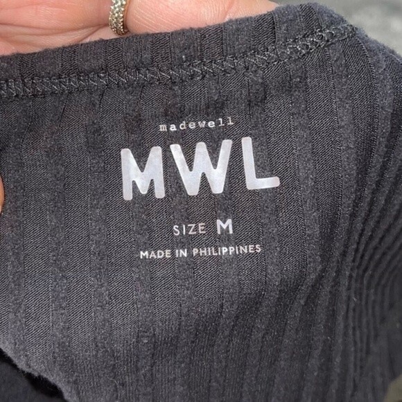 madewell MWL brushed ribbed cropped tank 2022 - Picture 7 of 10